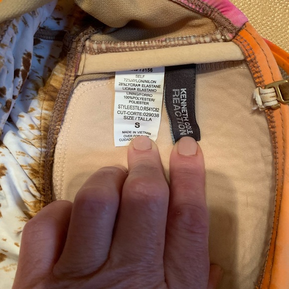 Kenneth Cole 2Pc Bandeau Style Tankini Swimsuit - Picture 14 of 17